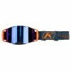 Goggles Klim Edge Hex Striking Petrol Smoke Blue Mirrored