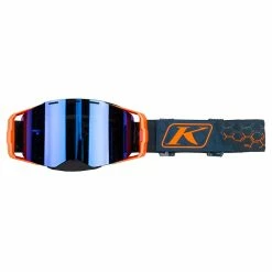 Goggles Klim Edge Hex Striking Petrol Smoke Blue Mirrored