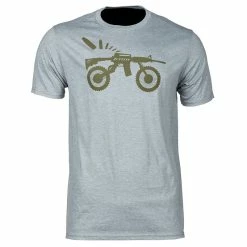 T Shirts Klim Ar Bike T Shirt Light Grey