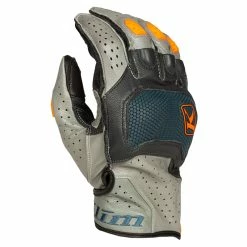 Summer Klim Badlands Aero Pro Short Gloves Petrol Strike Orange