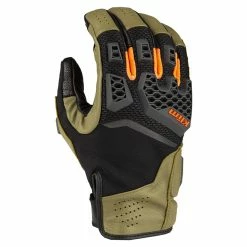 Summer Klim Baja S4 Gloves Sage Strike Orange