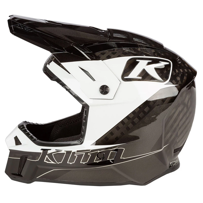 Fiber Klim F3 Carbon Draft Helmet White 2 Fiber Klim F3 Carbon Draft Helmet White - Image 2
