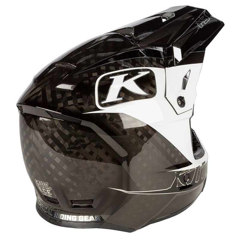 Fiber Klim F3 Carbon Draft Helmet White 4 Fiber Klim F3 Carbon Draft Helmet White - Image 4