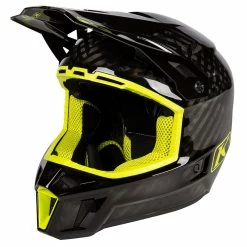 Fiber Klim F3 Carbon Hi-vis Helmet Yellow