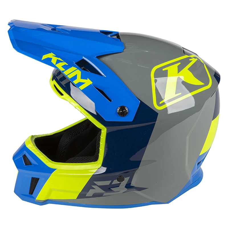 Fiber Klim F3 Prizm Kinetik Helmet Blue 2 Fiber Klim F3 Prizm Kinetik Helmet Blue - Image 2