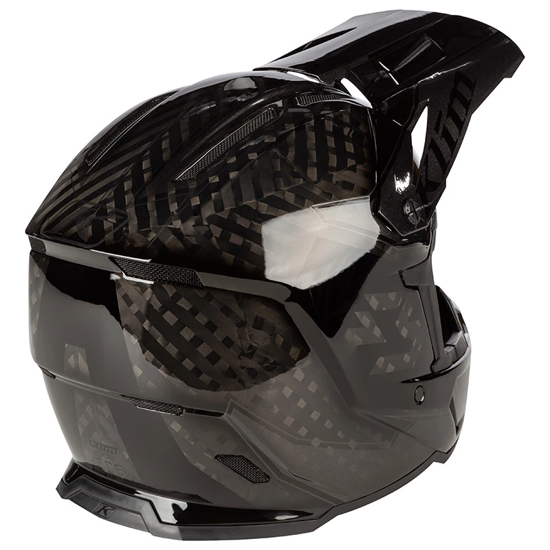Fiber Klim F5 Shred Helmet Black Asphalt 4 Fiber Klim F5 Shred Helmet Black Asphalt - Image 4