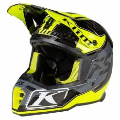 Fiber Klim F5 Shred Hi-vis Helmet Yellow