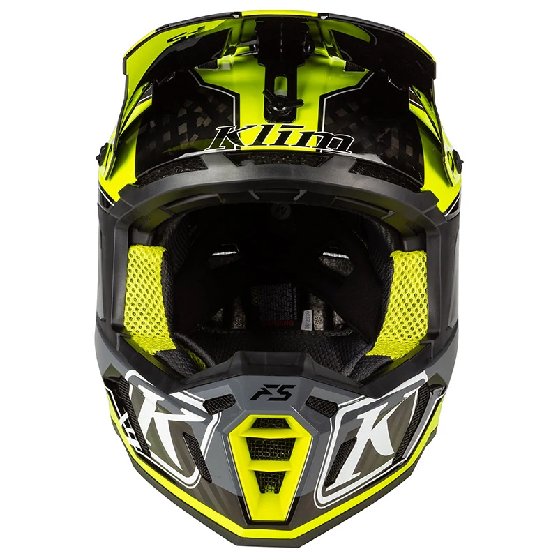 Fiber Klim F5 Shred Hi-vis Helmet Yellow 5 Fiber Klim F5 Shred Hi-vis Helmet Yellow - Image 5