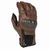 Summer Klim Induction Leather Gloves Brown