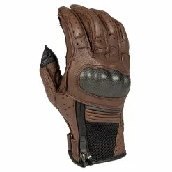 Summer Klim Induction Leather Gloves Brown
