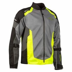 Ventilated Klim Induction Jacket Hi-vis Monument Grey -Klim Sales Store klim induction jacket giallo 3