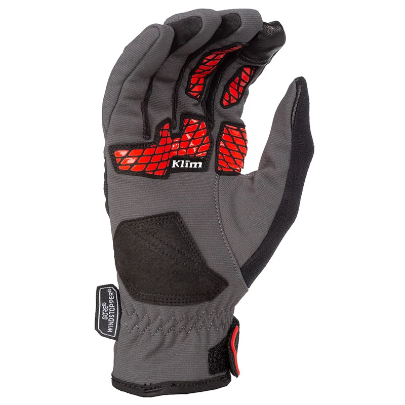 Summer Klim Inversion Gloves Asphalt High Risk Red 2 Summer Klim Inversion Gloves Asphalt High Risk Red - Image 2