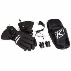 Winter Klim Resistor Htd Gauntlet Heated Gloves Black -Klim Sales Store klim resistor htd gloves nero 3