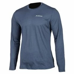 Top Klim Teton Merino Wool Ls Shirt Blue