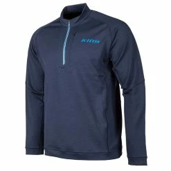 Top Klim Teton Merino Wool 1/4 Zip Navy Blue