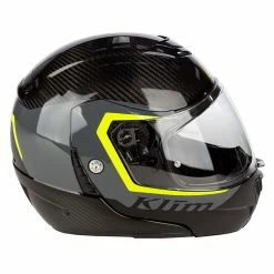 Fiber Klim Tk1200 Stark Asphalt Hi-vis Modular Helmet -Klim Sales Store klim tk1200 stark asphalt hivis helmet 3